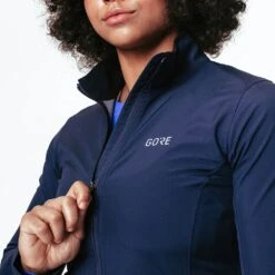 Gore Wear R3 Partial Gore-Tex Infinium Jacket Femme Bleu Marine -Salomon Boutique main 100625 AU00 6 zojv 57459 1760