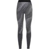 Odlo Blackcomb Eco Base Layer Bottom Long Femme Gris -Salomon Boutique main 188551 60223 Torso Front 1 bd70