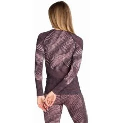 Odlo Base Layer Top Crew Neck Long Sleeve Blackcomb Eco Femme Gris -Salomon Boutique main 188561 30728 Model Back Crop 1 1546