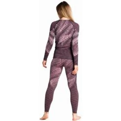 Odlo Base Layer Top Crew Neck Long Sleeve Blackcomb Eco Femme Gris -Salomon Boutique main 188561 30728 Model Back FullBody 1 0efd