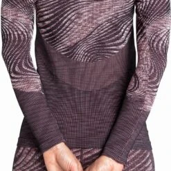 Odlo Base Layer Top Crew Neck Long Sleeve Blackcomb Eco Femme Gris -Salomon Boutique main 188561 30728 Model Detail Crop 1 76be