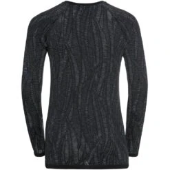 Odlo Base Layer Top Crew Neck Long Sleeve Blackcomb Light Eco Femme -Salomon Boutique main 188661 60223 Torso Back 1 dfed