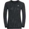 Odlo Base Layer Top Crew Neck Long Sleeve Blackcomb Light Eco Femme -Salomon Boutique main 188661 60223 Torso Front 1 9894