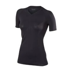 Falke Cool Short Sleeve Shirt Femme Noir