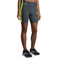 Brooks Running Run Visible 6” Short Tight Femme -Salomon Boutique main 221565 044 mf run visible 6inch short tight womens running tight a558