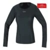 Gore Wear Windstopper Base Layer Thermo Long Sleeve Shirt Femme Noir -Salomon Boutique main 240974 153187 1 d09e