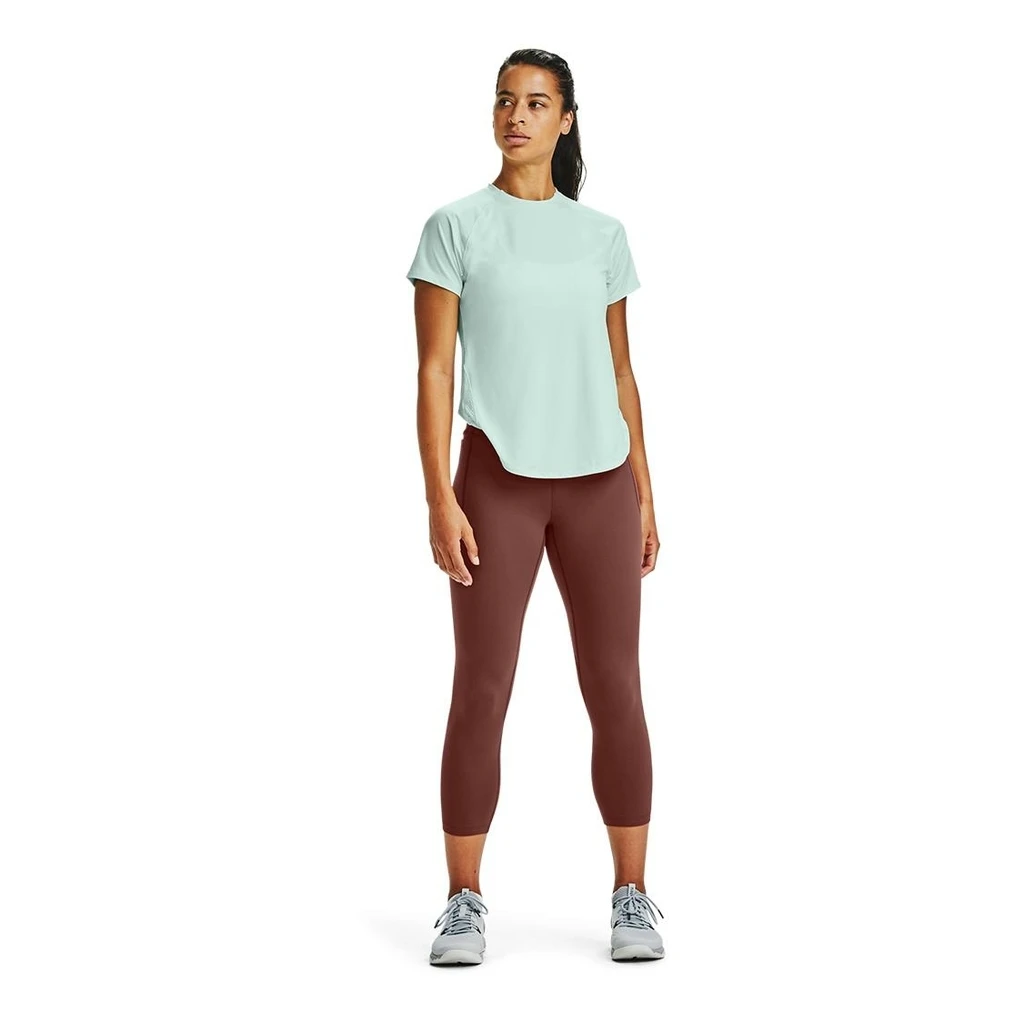 Under Armour Armour Sport Hi-Lo Short Sleeves Femme Vert Pastel 8 Under Armour Armour Sport Hi-Lo Short Sleeves Femme Vert Pastel – Image 6