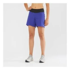 S-Lab Sense Short Femme Bleu -Salomon Boutique main 299387 189431 2 1476