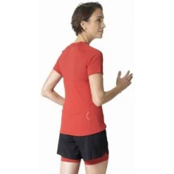 Odlo T-Shirt Manches Courtes 1.2 Zip Axalp Trail Femme -Salomon Boutique main 313901 30837 Model Back Crop 1 9874