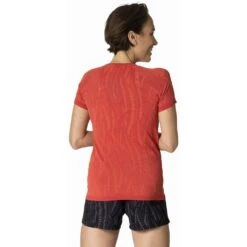 Odlo T-Shirt Manches Courtes Zeroweight Ceramic Femme Rouge 9 Odlo T-Shirt Manches Courtes Zeroweight Ceramic Femme Rouge -Salomon Boutique main 313971 30853 Model Back Crop 1 9e92