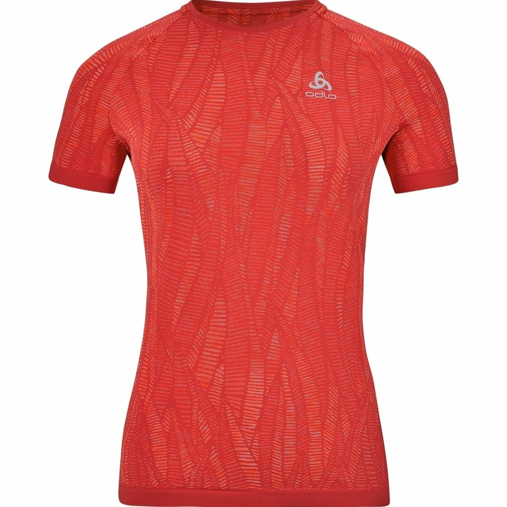 Odlo T-Shirt Manches Courtes Zeroweight Ceramic Femme Rouge 3 Odlo T-Shirt Manches Courtes Zeroweight Ceramic Femme Rouge