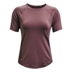 Under Armour Rush Mesh Short Sleeve Femme Mauve