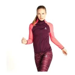Odlo Zeroweight Warm Hybrid Jacket Femme Rose -Salomon Boutique main 322659 206731 3 9c80