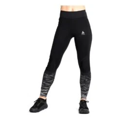 Odlo Zeroweight Warm Reflective Tights Femme Noir