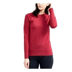 Craft Core Dry Active Comfort Long Sleeve Femme Bordeaux -Salomon Boutique main 329502 211790 2 9e6c