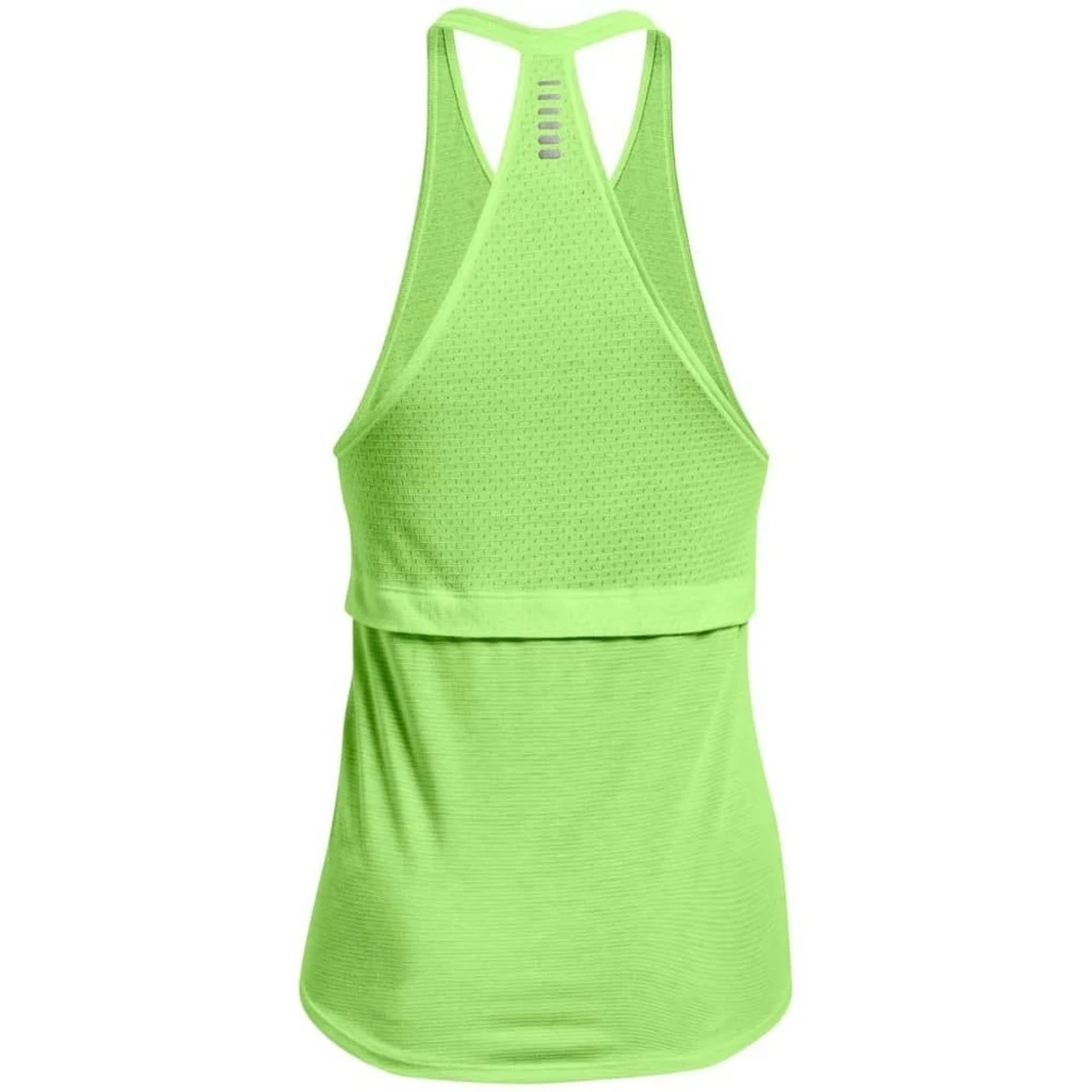 Under Armour Streaker Tank Femme Vert Fluo 4 Under Armour Streaker Tank Femme Vert Fluo – Image 2