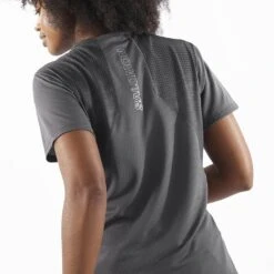 Salomon Sense Aero Short Sleeve Tee Femme -Salomon Boutique main LC1889700 4 MOD senseaerosstee periscopedeepblack fabriclogo w b4c1