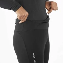 Salomon Gore-Tex Short Sleevehell Tight Femme Noir -Salomon Boutique main LC1892700 4 MOD gtxwssshelltight deepblack hightwaist w.png.high res 8a93