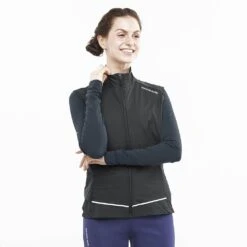 Salomon Light Shell Vest Femme -Salomon Boutique main LC1894700 0 MOD lightshellvest deepblackwhite run w 11eb