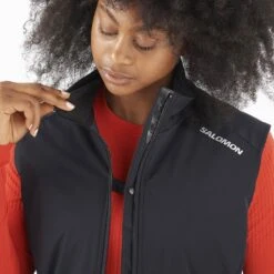 Salomon Light Shell Vest Femme -Salomon Boutique main LC1894700 5 MOD lightshellvest deepblackwhite snapon w 9ccb