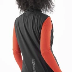 Salomon Light Shell Vest Femme -Salomon Boutique main LC1894700 6 MOD lightshellvest deepblackwhite fabricdos w c221