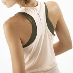 Salomon Cross Run Femme Beige -Salomon Boutique main LC2047100 4 MOD crossruntank creamtan constructiondos w 5589