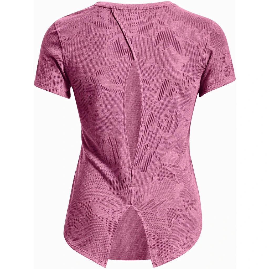 Under Armour Streaker Snowcloud Short Sleeve Femme Rose 4 Under Armour Streaker Snowcloud Short Sleeve Femme Rose – Image 2